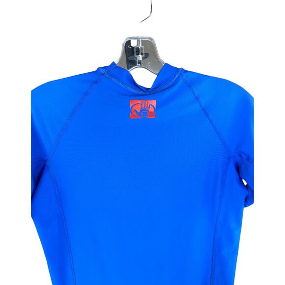 Body Glove Juniors Short Arm Fitted Rashguard, Male. Junior, Royal Blue, 14 - Picture 7 of 11